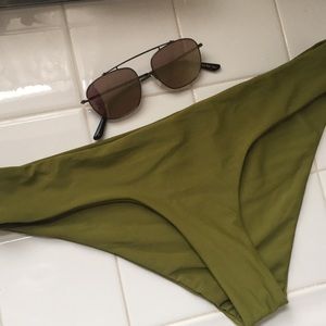 Stone fox swim Gaia cut bottoms in Avocado